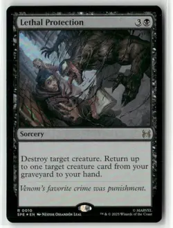 MTG Lethal Protection 0010 Foil Marvel's Eternal-Legal NM SPE - Image 1