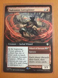 Naktamun Lorespinner Extended Art R 81 - MTG Secrets of Strixhaven - Image 1