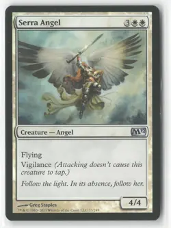 Serra Angel 33 Uncommon Magic 2012 (M12) Magic: The Gathering Foil Near Mint - Image 1