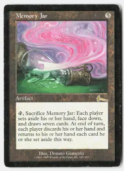 Memory Jar 129 Rare Urza's Legacy Magic: The Gathering Heavily Played - Image 1