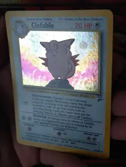 Clefable - 5/130 - Holo Rare - Base Set 2 Pokemon TCG LP - Image 2