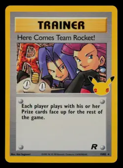 Here Comes Team Rocket! 15/82 Holo Celebrations: Classic Collection Pokemon NM - Image 1