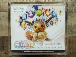 Prismatic Evolutions Pokemon Center Elite Trainer Box ETB New & Sealed + Case - Image 1