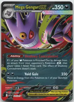 Mega Gengar ex 125/217 Double Rare Ascended Heroes Pokemon NM/M - Image 1