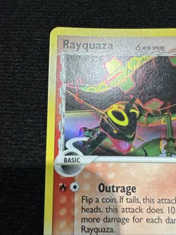 Pokemon TCG Reverse Holo Rayquaza EX Holon Phantoms 2006 NM 26/110 - Image 3