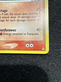 Pokemon TCG Reverse Holo Rayquaza EX Holon Phantoms 2006 NM 26/110 - Image 5