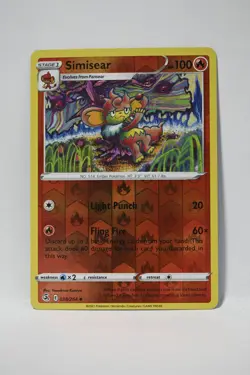 Simisear 038/264 Uncommon Fusion Strike Pokemon Reverse Holo NM - Image 1