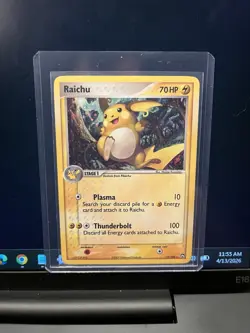 Pokemon Raichu Holo Rare Power Keepers 12/108 HP Holo - Image 1