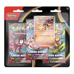 LOT OF 4 - Pokemon Chaos Rising ME04 3-Pack Blister- Sealed - PRESALE - Image 1