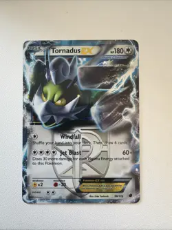 Pokemon 2013 Black and White Plasma Freeze #98/116 Tornadus EX Holo Team Plasma - Image 1