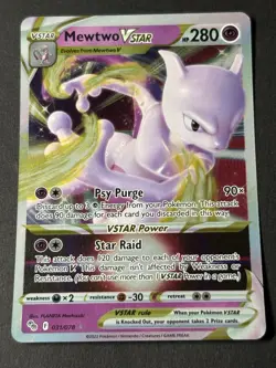 Mewtwo Vstar Full Art Holo - Pokemon Go Set - Rare - NM - #31/78 - Image 1