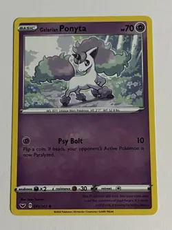 Galarian Ponyta 081/202 Sword & Shield Pokemon NM - Image 1