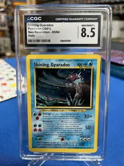 Pokemon Shining Gyarados 65/64 Neo Revelation Holo CGC 8.5 NM/MINT+ - Image 1