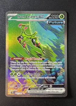 Pokemon TCG - Iron Leaves ex 203/162 Special Illustration Rare - Temporal Forces - Image 1