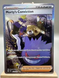 Morty's Conviction 211/162 Special Illustration Rare Temporal Forces Pokemon - Image 1