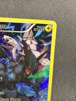 Pokemon Zekrom Full Art Promo Holo XY76 XY 120 HP Slash Voltage Storm - Image 3