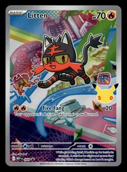Litten MEP 044 First Partner Illustration Rare Promo NM - Image 1
