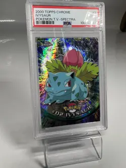 Pokemon Topps Chrome Spectra Ivysaur PSA 9 Mint - Image 3