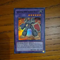 Yugioh Elemental HERO Rampart Blaster LCGX-EN047 1st Super Rare NM - Image 1