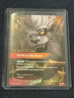 Thrill of the Hunt Foil 184/219 Unleashed Riftbound League of Legends - Image 1
