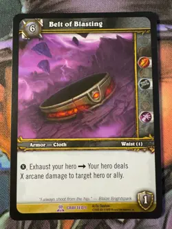 World of Warcraft TCG Promo Crafted 9 Belt of Blasting - Image 1