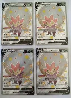 4x Eldegoss V SWSH084 Promo Pokemon TCG Card Black Star Promo Shining Fates - Image 1