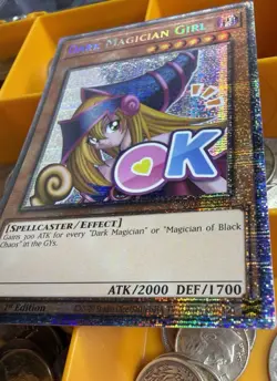 🔥STARLIGHT🔥 Konami Dark Magician Girl 1st Edition Holo Effect Card - Image 1