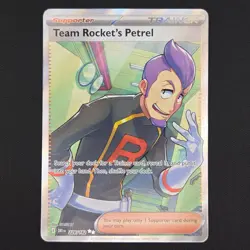 Pokemon TCG Card Team Rocket's Petrel 226/182 Destined Rivals Ultra Rare - NM - Image 1