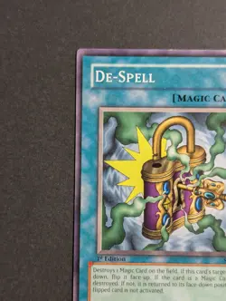 Yugioh TCG Card - 1x De-Spell - SDJ-029 - LP - 1st Edition - Vintage Common 2003 - Image 3