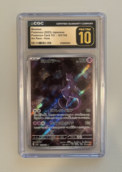 Mewtwo Pokemon Card 151 No. 183/165 Art Rare Holo (2023) Jap CGC Pristine 10 - Image 1