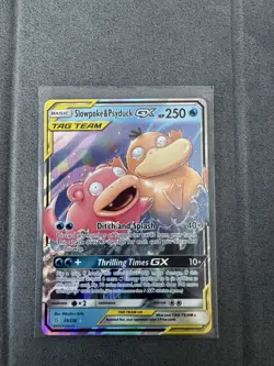 Unified Minds Pokemon TCG Slowpoke Psyduck GX Ultra Rare Card 35/236 - Image 1