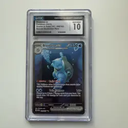 CGC 10 GEM MINT Blastoise Ex Special Illustration Rare 200/165 SV Pokemon 151 EN - Image 1