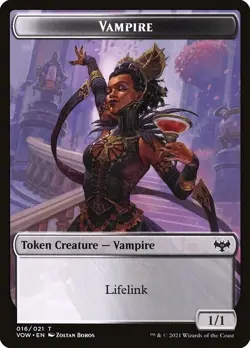 Vampire - Blood Double Sided Token [Crimson Vow] MTG - Image 1