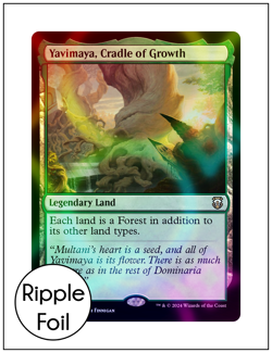 1x Yavimaya, Cradle of Growth, Ripple Foil, Modern Horizons 3, Magic MTG NM - Image 1