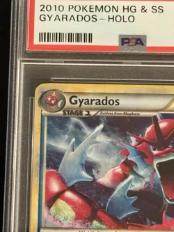 2010 POKEMON HEARTGOLD & SOULSILVER 123 GYARADOS-HOLO PSA 8 - Image 3