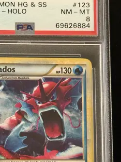 2010 POKEMON HEARTGOLD & SOULSILVER 123 GYARADOS-HOLO PSA 8 - Image 4