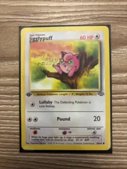 Pokemon TCG Jigglypuff 1st Edition Jungle Card 54/64 LP - Image 1