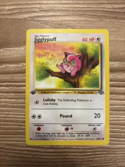 Pokemon TCG Jigglypuff 1st Edition Jungle Card 54/64 LP - Image 2