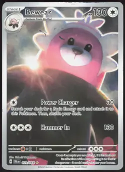 Shrouded Fable Bewear 079/064 Illustration Rare Pokemon LP - Image 1