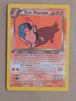 1st Edition Neo Destiny Dark Magcargo 18/105 Pokemon - Image 1