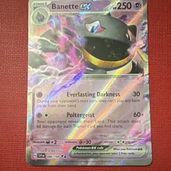 Pokemon TCG Banette ex Double Rare Holo SV01 Scarlet & Violet 088/198 EX 250 HP - Image 1