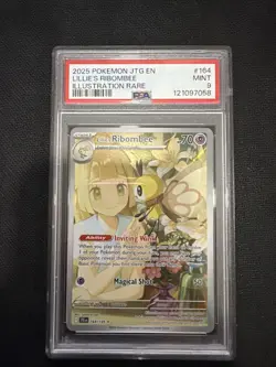 2025 POKEMON JTG EN-JOURNEY TOGETHER ILLUSTRATION RARE LILLIE'S RIBOMBEE PSA 9 - Image 1