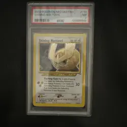 Shining Noctowl Neo Destiny 110/105 Secret Rare Holo PSA 7 English Pokemon - Image 1