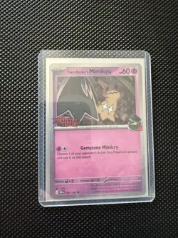 Team Rockets Mimikyu 087/182 Pre Release Stamped Promo Sealed Deck Pokemon Tcg - Image 3