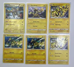 Pokemon Tcg Lot Of 6 Cards Electabuzz Electivire Common Reverse Holo - Image 1