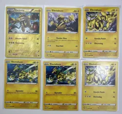 Pokemon Tcg Lot Of 6 Cards Electabuzz Electivire Common Reverse Holo - Image 2