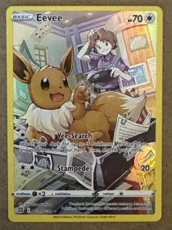 2022 Pokemon SWSH Brilliant Stars Eevee Trainer Gallery Holo #TG11/TG30 - Image 1