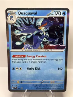 Pokemon SV Promo STAMPED PRERELEASE Quaquaval SVP005 - Near Mint (NM) - Image 1