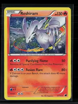 Pokemon 2013 Legendary Treasures Reshiram #17/116 - Image 1