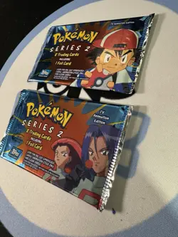 Pokemon Topps TV Animation Series 2 Sealed Pack Blue Logo MINT - QUANTITY 1 - Image 2